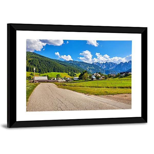 Country Road Austria Canvas Wall Art-3 Horizontal-Gallery Wrap-25" x 16"-Tiaracle