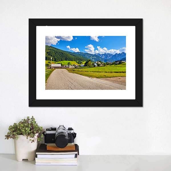 Country Road Austria Canvas Wall Art-3 Horizontal-Gallery Wrap-25" x 16"-Tiaracle
