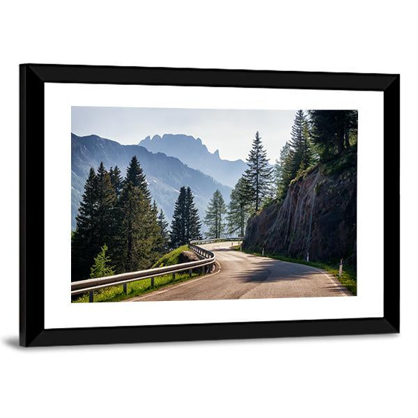 Country Road Europe Canvas Wall Art-5 Horizontal-Gallery Wrap-22" x 12"-Tiaracle