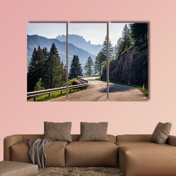 Country Road Europe Canvas Wall Art-3 Horizontal-Gallery Wrap-37" x 24"-Tiaracle