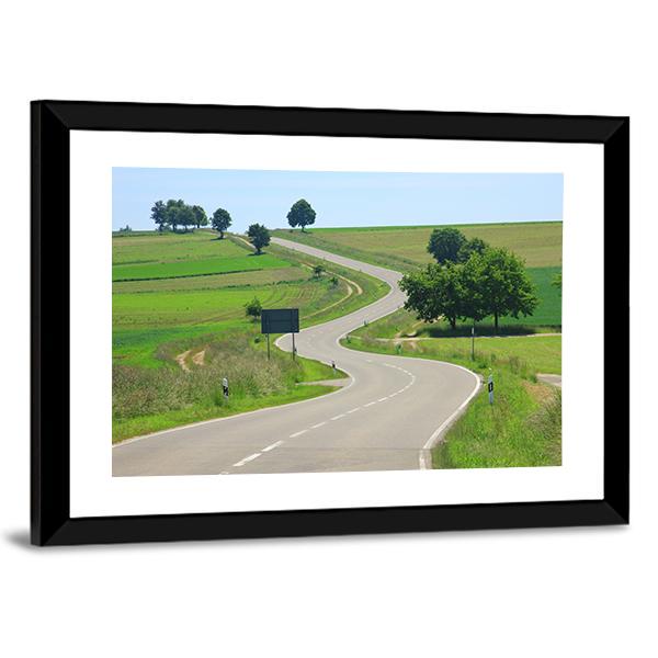 Country Road Germany Vertical Canvas Wall Art-3 Vertical-Gallery Wrap-12" x 25"-Tiaracle