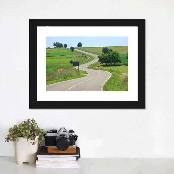 Country Road Germany Vertical Canvas Wall Art-3 Vertical-Gallery Wrap-12" x 25"-Tiaracle