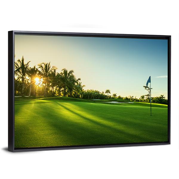 Countryside Golf Course Canvas Wall Art-3 Horizontal-Gallery Wrap-25&quot; x 16&quot;-Tiaracle