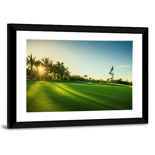 Countryside Golf Course Canvas Wall Art-3 Horizontal-Gallery Wrap-25&quot; x 16&quot;-Tiaracle