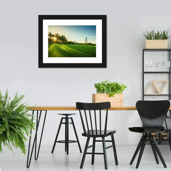 Countryside Golf Course Canvas Wall Art-3 Horizontal-Gallery Wrap-25&quot; x 16&quot;-Tiaracle
