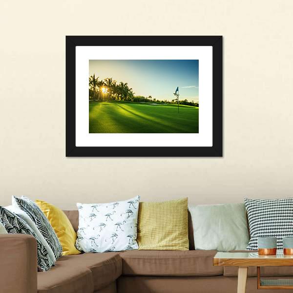 Countryside Golf Course Canvas Wall Art-3 Horizontal-Gallery Wrap-25&quot; x 16&quot;-Tiaracle