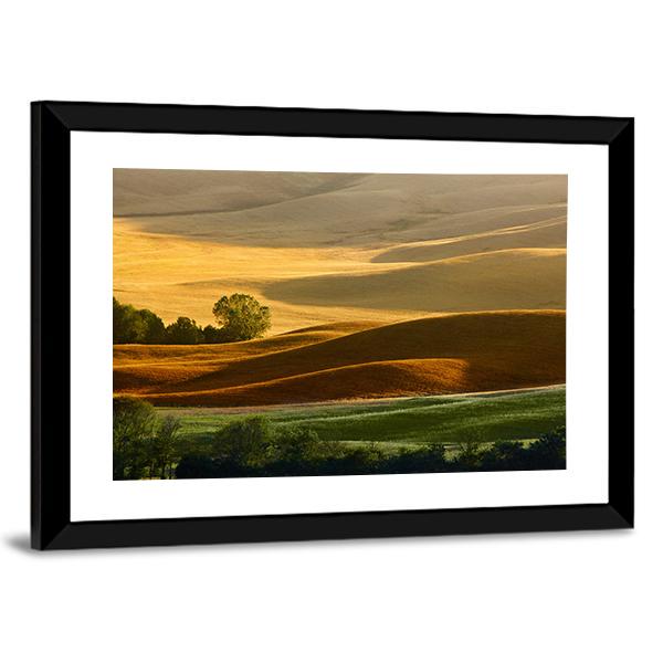 Countryside Landscape Tuscany Canvas Wall Art-5 Horizontal-Gallery Wrap-22" x 12"-Tiaracle