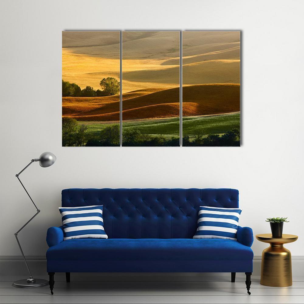 Countryside Landscape Tuscany Canvas Wall Art-4 Pop-Gallery Wrap-50" x 32"-Tiaracle