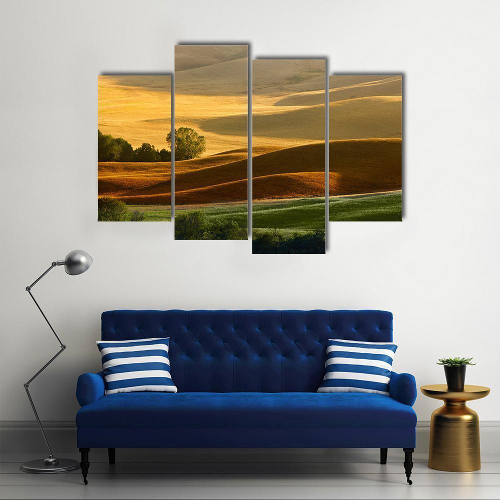 Countryside Landscape Tuscany Canvas Wall Art-3 Horizontal-Gallery Wrap-25" x 16"-Tiaracle