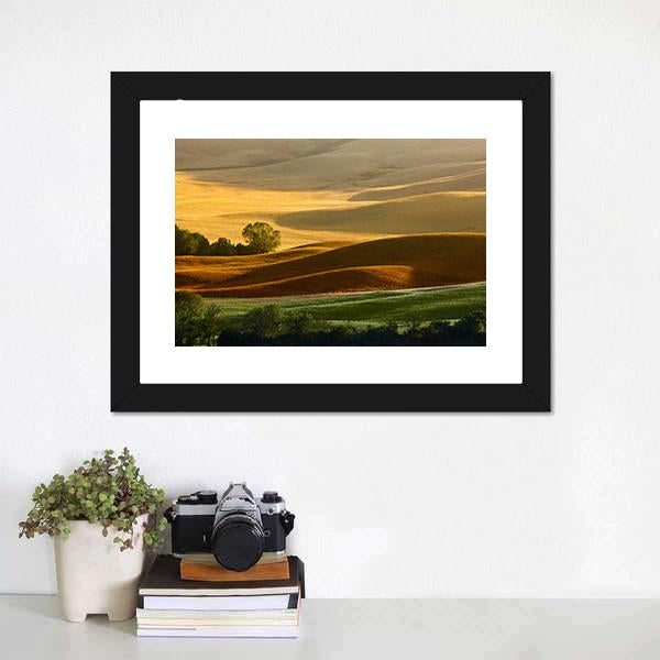 Countryside Landscape Tuscany Canvas Wall Art-3 Horizontal-Gallery Wrap-25" x 16"-Tiaracle