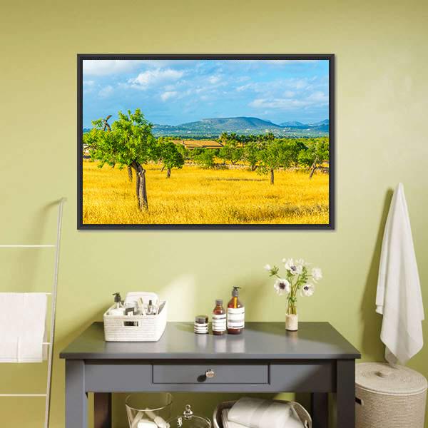 Countryside of Mallorca Spain Canvas Wall Art-3 Horizontal-Gallery Wrap-25" x 16"-Tiaracle