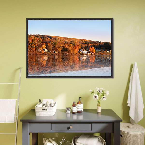 Countryside Of New Brunswick Canvas Wall Art-5 Horizontal-Gallery Wrap-22" x 12"-Tiaracle