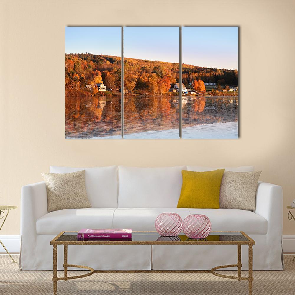 Countryside Of New Brunswick Canvas Wall Art-3 Horizontal-Gallery Wrap-37" x 24"-Tiaracle