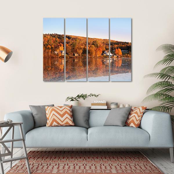 Countryside Of New Brunswick Canvas Wall Art-4 Horizontal-Gallery Wrap-34" x 24"-Tiaracle