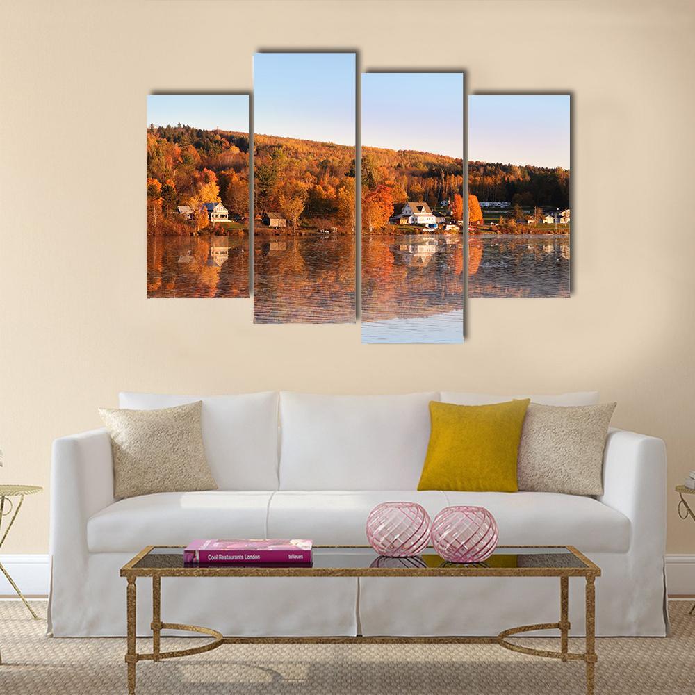 Countryside Of New Brunswick Canvas Wall Art-4 Pop-Gallery Wrap-50" x 32"-Tiaracle