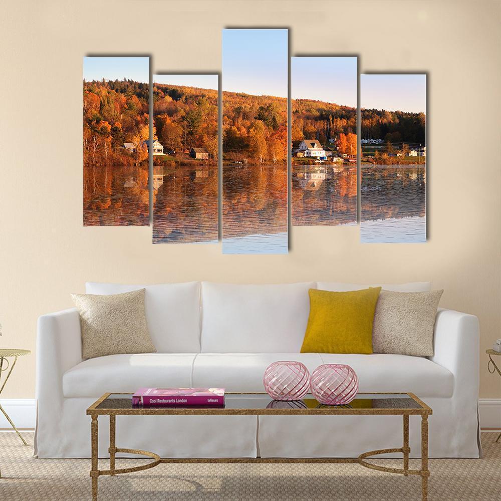 Countryside Of New Brunswick Canvas Wall Art-5 Pop-Gallery Wrap-47" x 32"-Tiaracle