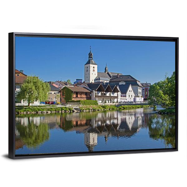 County Town Of Regen Canvas Wall Art-3 Horizontal-Gallery Wrap-25" x 16"-Tiaracle