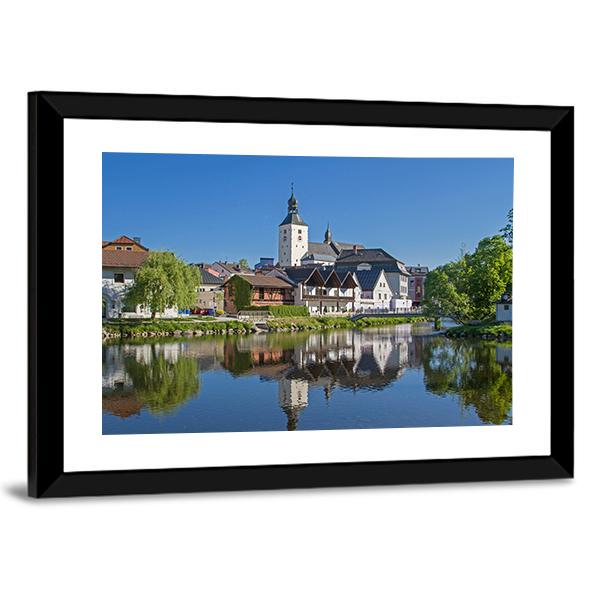 County Town Of Regen Canvas Wall Art-3 Horizontal-Gallery Wrap-25" x 16"-Tiaracle
