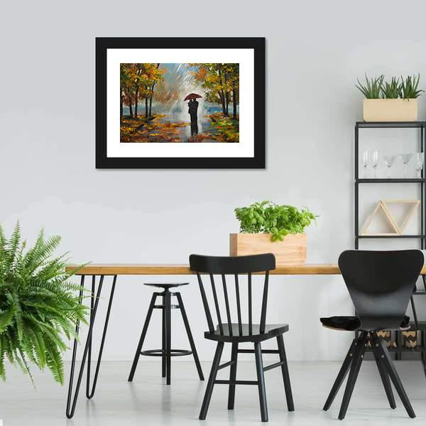 Couple In The Forest Canvas Wall Art-3 Horizontal-Gallery Wrap-25&quot; x 16&quot;-Tiaracle