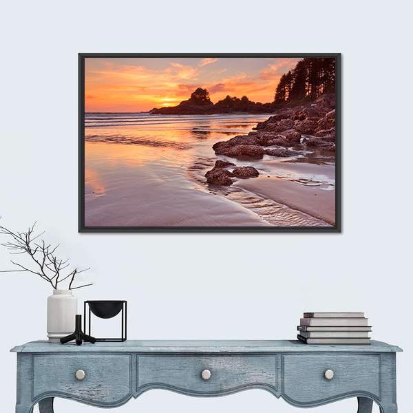 Cox Bay Beach Canvas Wall Art-3 Horizontal-Gallery Wrap-25" x 16"-Tiaracle