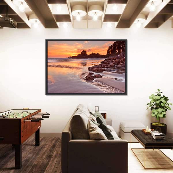 Cox Bay Beach Canvas Wall Art-3 Horizontal-Gallery Wrap-25" x 16"-Tiaracle
