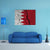 Cracked Bahrain Flag Canvas Wall Art-4 Square-Gallery Wrap-17" x 17"-Tiaracle