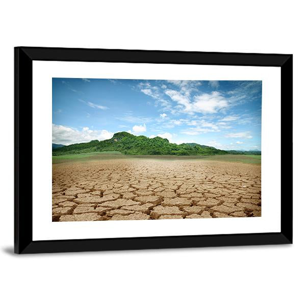 Cracked Earth Canvas Wall Art-3 Horizontal-Gallery Wrap-25" x 16"-Tiaracle