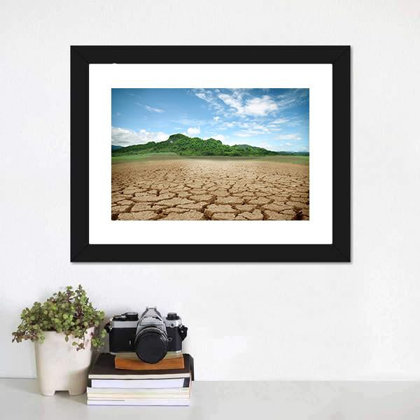 Cracked Earth Canvas Wall Art-3 Horizontal-Gallery Wrap-25" x 16"-Tiaracle