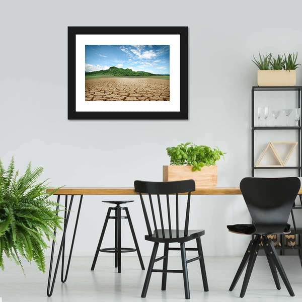 Cracked Earth Canvas Wall Art-3 Horizontal-Gallery Wrap-25" x 16"-Tiaracle