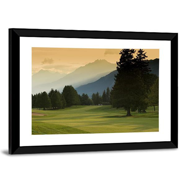 Crans Montana Golf Course Canvas Wall Art-3 Horizontal-Gallery Wrap-25" x 16"-Tiaracle