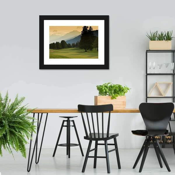 Crans Montana Golf Course Canvas Wall Art-3 Horizontal-Gallery Wrap-25" x 16"-Tiaracle