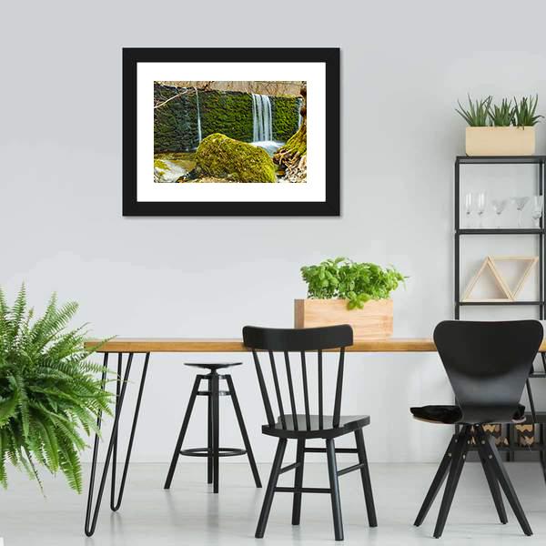 Crazy Mary River's Waterfall Canvas Wall Art-3 Horizontal-Gallery Wrap-25" x 16"-Tiaracle