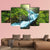 Creek In Forest Canvas Wall Art-1 Piece-Gallery Wrap-48" x 32"-Tiaracle