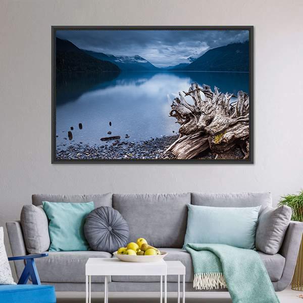Crescent Lake Washington Canvas Wall Art-3 Horizontal-Gallery Wrap-25" x 16"-Tiaracle