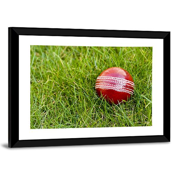 Cricket Ball Canvas Wall Art-3 Horizontal-Gallery Wrap-25&quot; x 16&quot;-Tiaracle