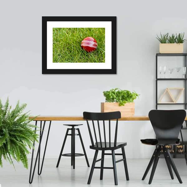Cricket Ball Canvas Wall Art-3 Horizontal-Gallery Wrap-25&quot; x 16&quot;-Tiaracle