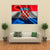 Croatian Wavy Flag Canvas Wall Art-4 Horizontal-Gallery Wrap-34" x 24"-Tiaracle