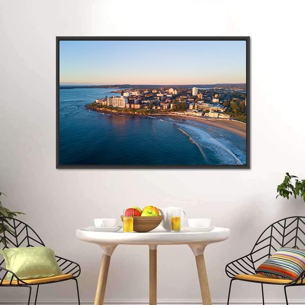 Cronulla Beach Canvas Wall Art-1 Piece-Floating Frame-24" x 16"-Tiaracle