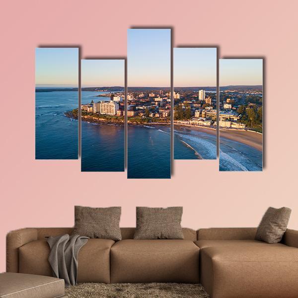 Cronulla Beach Canvas Wall Art-5 Pop-Gallery Wrap-47" x 32"-Tiaracle