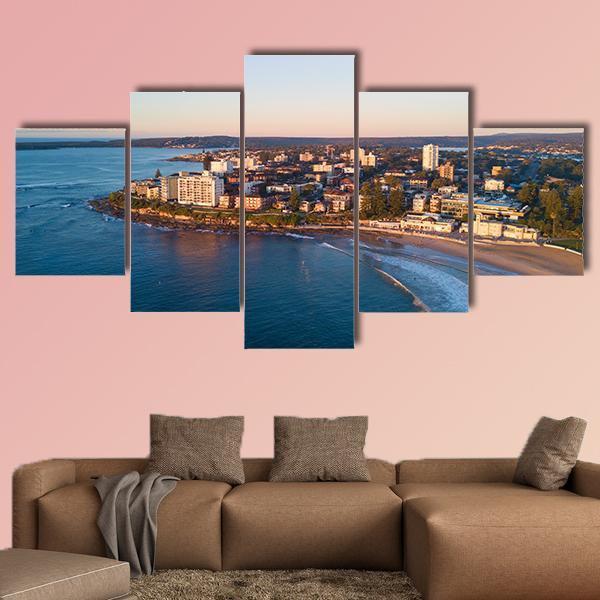 Cronulla Beach Canvas Wall Art-5 Star-Gallery Wrap-62" x 32"-Tiaracle