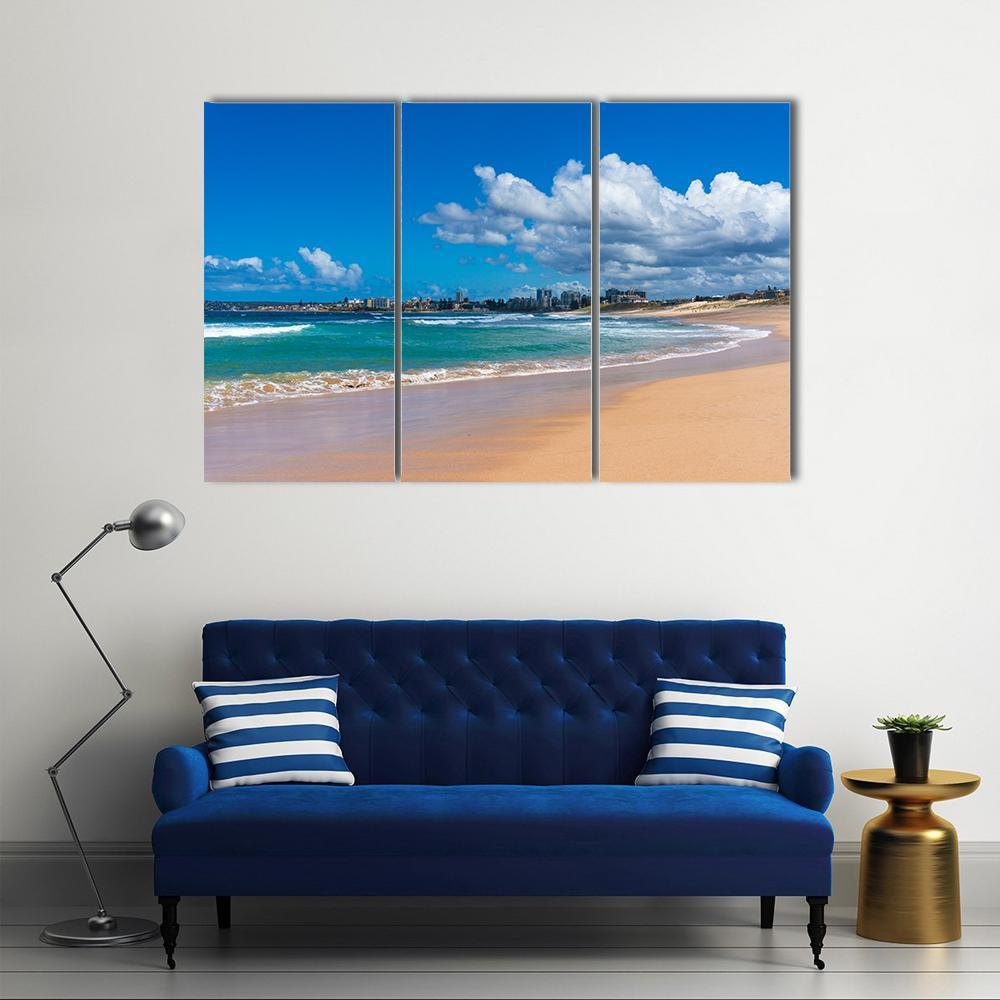 Cronulla Coastline Canvas Wall Art-4 Pop-Gallery Wrap-50" x 32"-Tiaracle