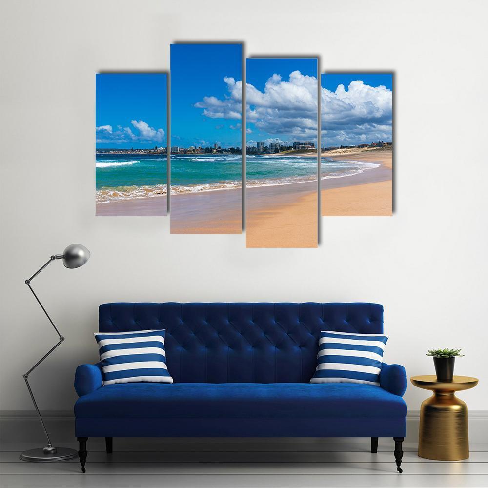 Cronulla Coastline Canvas Wall Art-4 Pop-Gallery Wrap-50" x 32"-Tiaracle