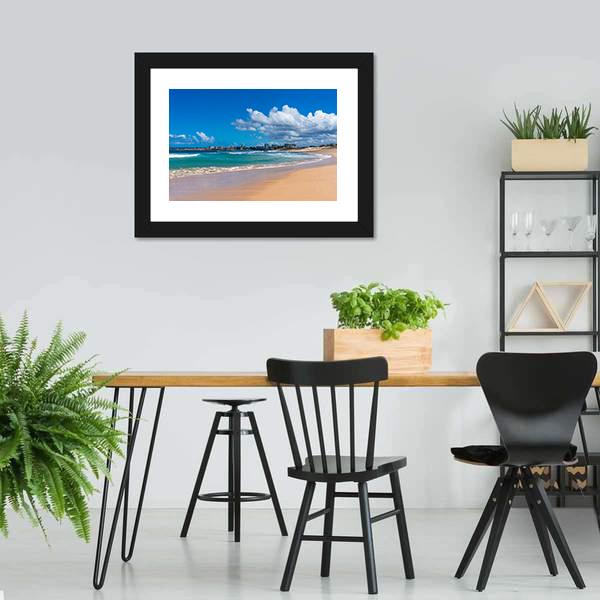 Cronulla Coastline Canvas Wall Art-3 Horizontal-Gallery Wrap-25" x 16"-Tiaracle