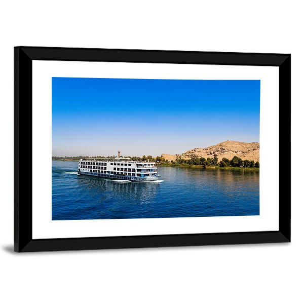 Cruise On River Nile Canvas Wall Art-5 Horizontal-Gallery Wrap-22" x 12"-Tiaracle