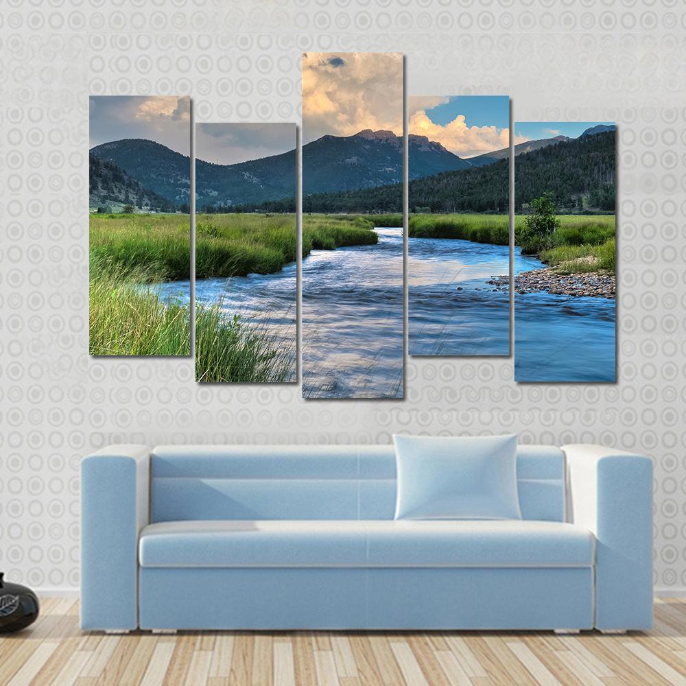 Cub Lake Trail Canvas Wall Art-5 Pop-Gallery Wrap-47" x 32"-Tiaracle