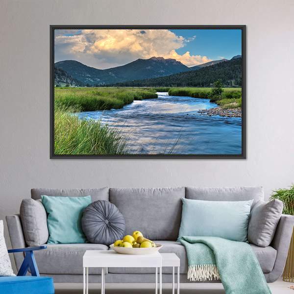 Cub Lake Trail Panoramic Canvas Wall Art-1 Piece-36" x 12"-Tiaracle