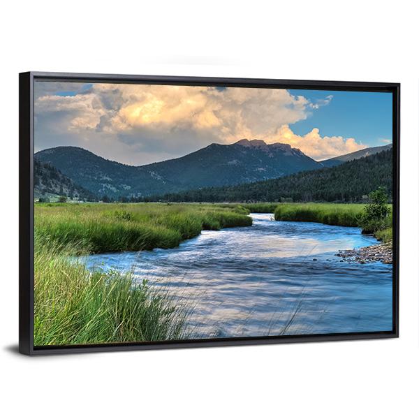 Cub Lake Trail Panoramic Canvas Wall Art-1 Piece-36" x 12"-Tiaracle