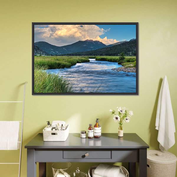 Cub Lake Trail Panoramic Canvas Wall Art-1 Piece-36" x 12"-Tiaracle