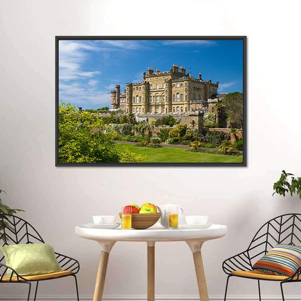 Culzean Castle Scotland Canvas Wall Art-5 Horizontal-Gallery Wrap-22" x 12"-Tiaracle