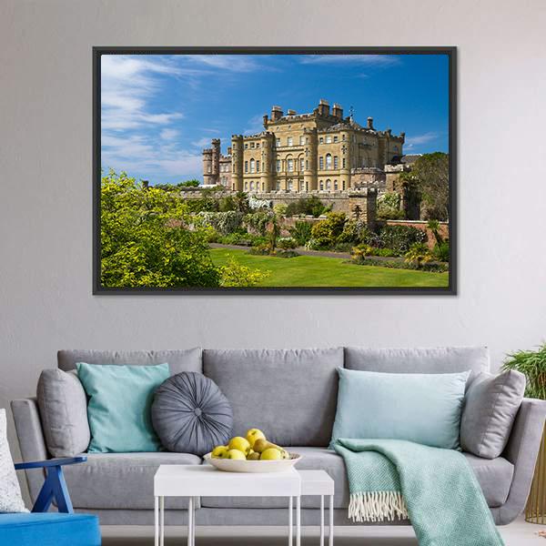 Culzean Castle Scotland Canvas Wall Art-5 Horizontal-Gallery Wrap-22" x 12"-Tiaracle